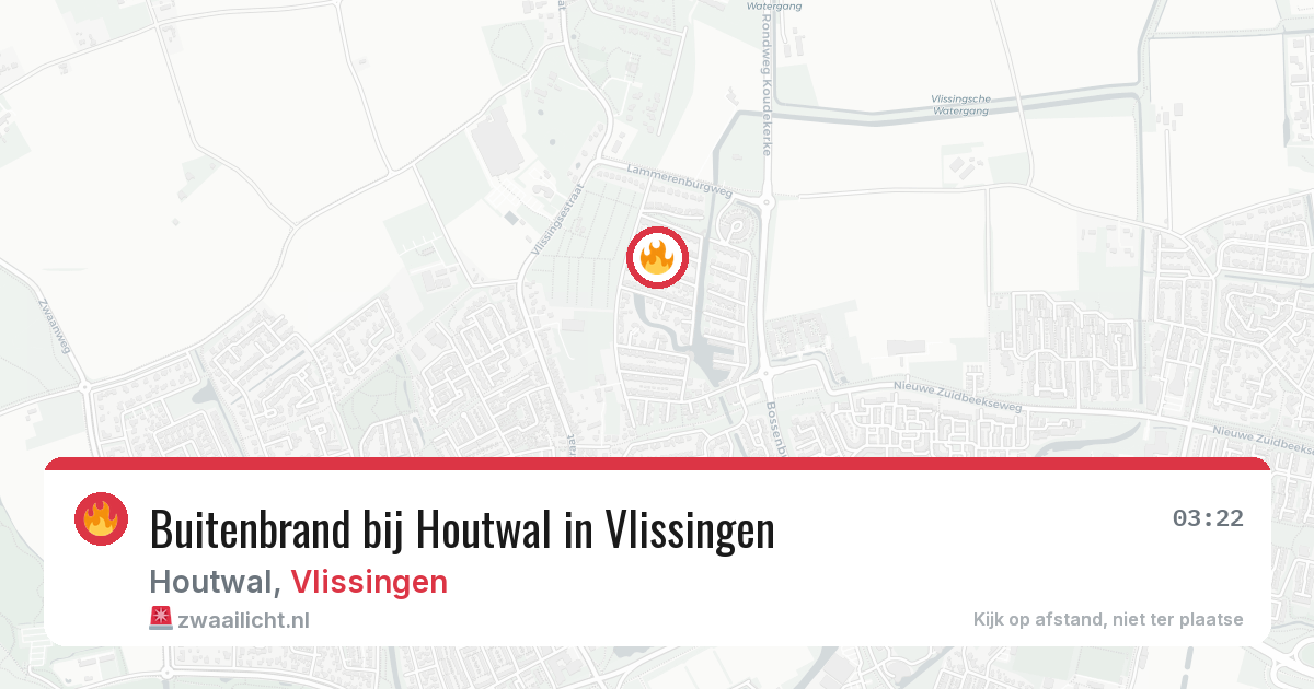 Buitenbrand bij Houtwal in Vlissingen — 31 jul 2026