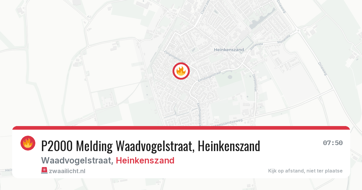P2000 Melding Waadvogelstraat, Heinkenszand — 11 feb 2026