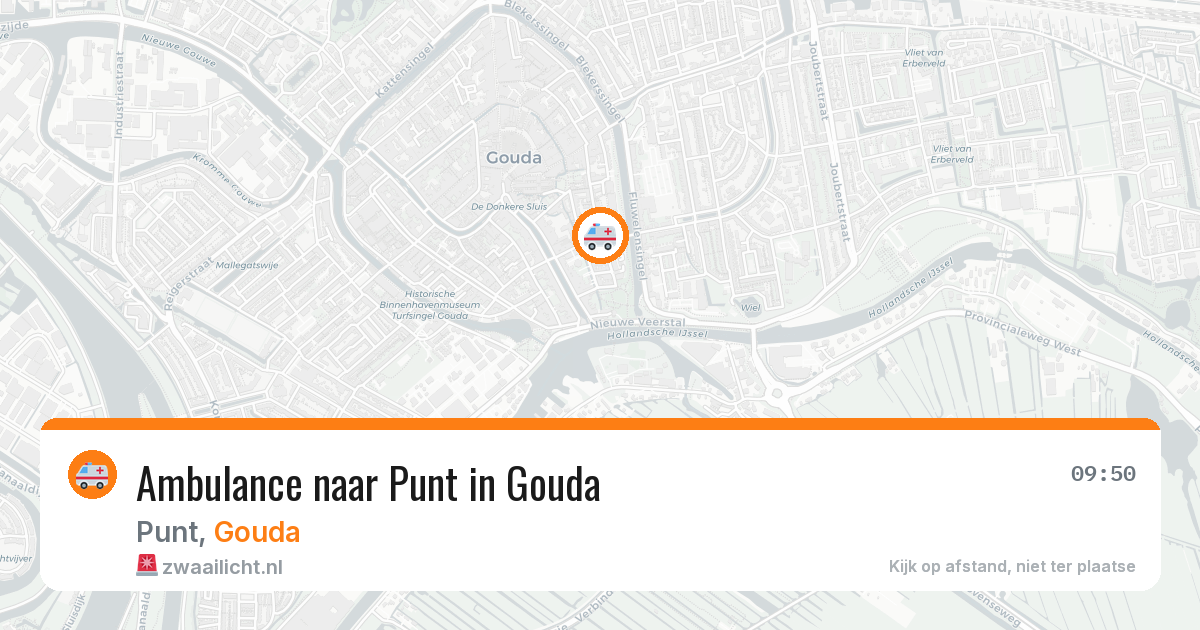 Ambulance naar Punt in Gouda — 2 aug 2026