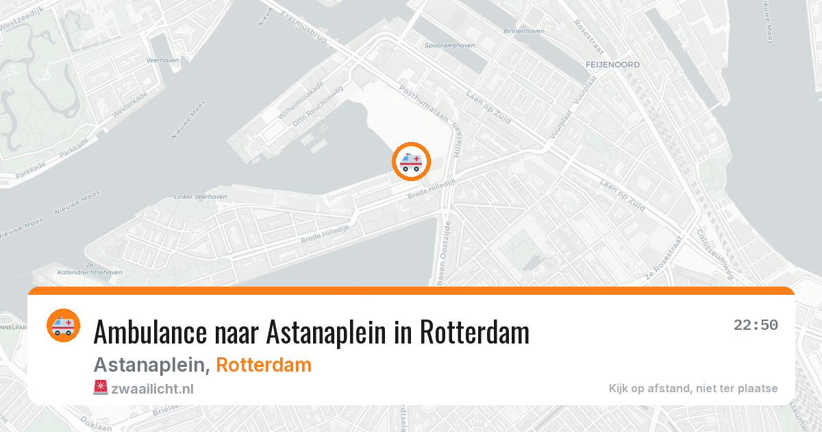 Ambulance naar Astanaplein in Rotterdam — 9 apr 2026