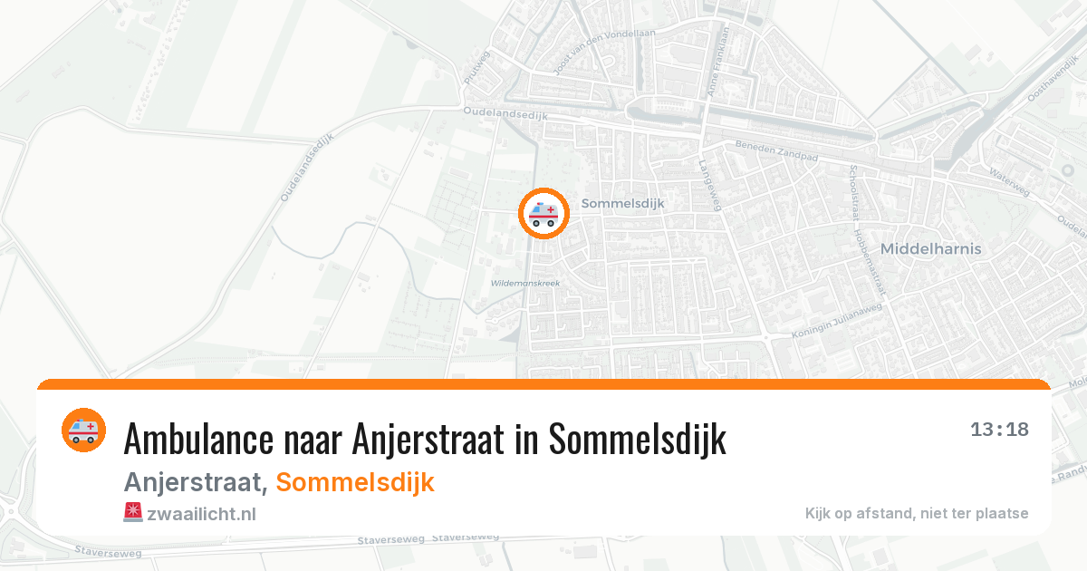 Ambulance naar Anjerstraat in Sommelsdijk — 20 apr 2026