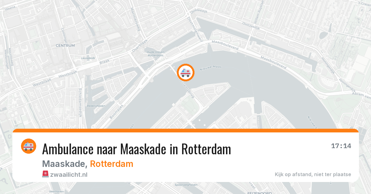 Ambulance naar Maaskade in Rotterdam — 9 jul 2026