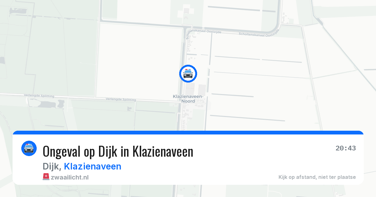 Ongeval op Dijk in Klazienaveen — 11 jun 2026