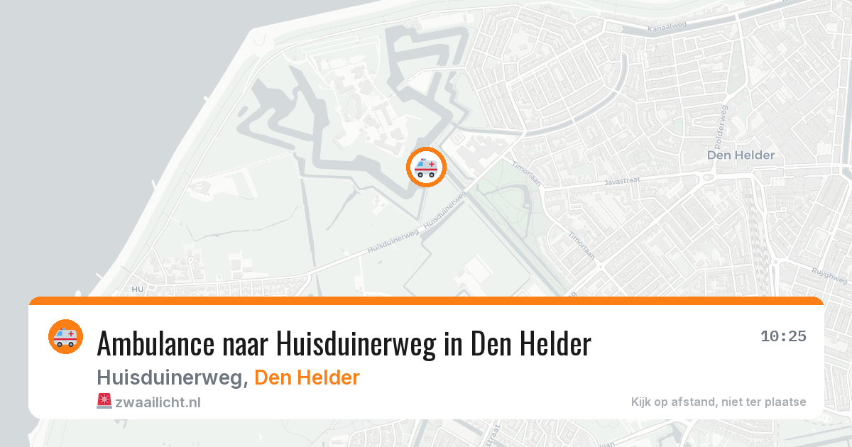 Ambulance naar Huisduinerweg in Den Helder — 13 aug 2026