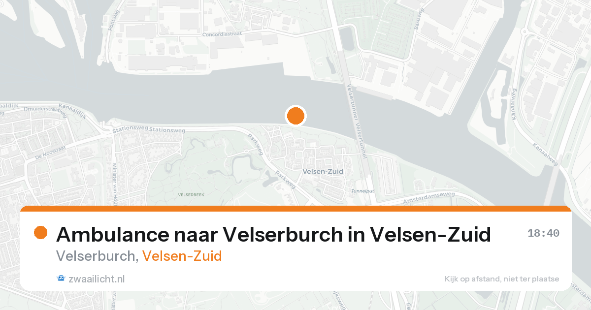 Ambulance naar Velserburch in Velsen-Zuid — 18 aug 2026