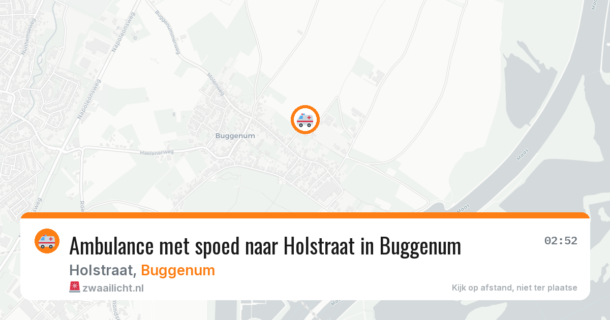 Ambulance met spoed naar Holstraat in Buggenum — 29 jun 2026