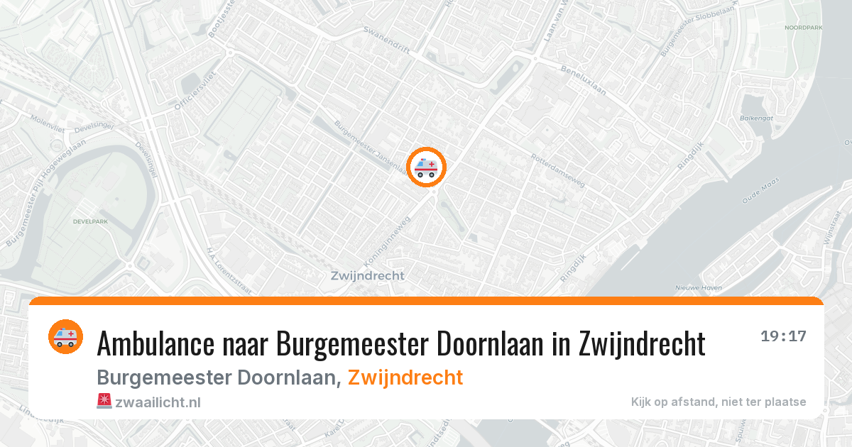 Ambulance naar Burgemeester Doornlaan in Zwijndrecht — 1 apr 2026