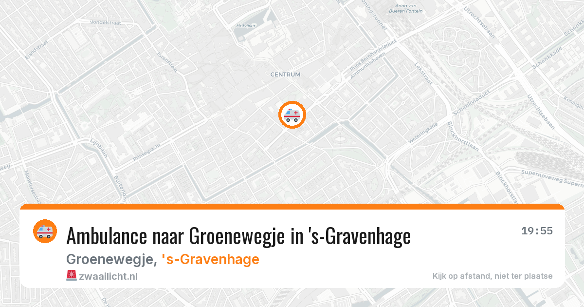Ambulance naar Groenewegje in 's-Gravenhage — 10 aug 2026
