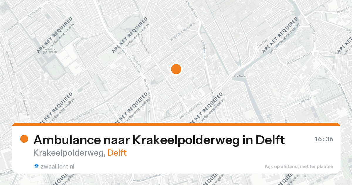 Ambulance naar Krakeelpolderweg in Delft — 26 aug 2026