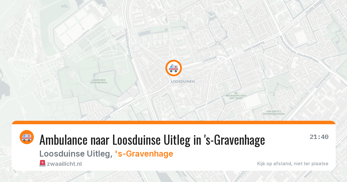 Ambulance naar Loosduinse Uitleg in 's-Gravenhage — 22 mei 2026