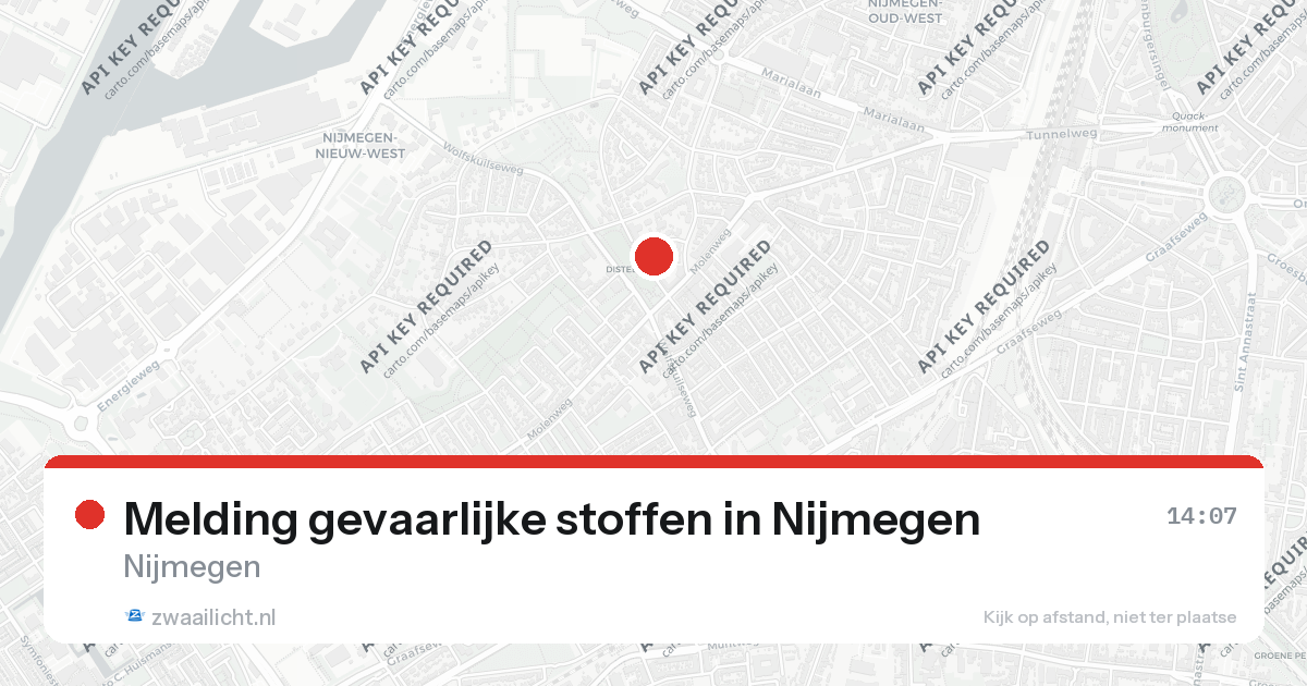 Melding gevaarlijke stoffen in Nijmegen — 26 aug 2026