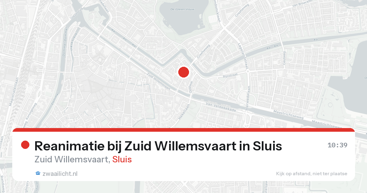 Reanimatie bij Zuid Willemsvaart in Sluis — 31 jan 2026