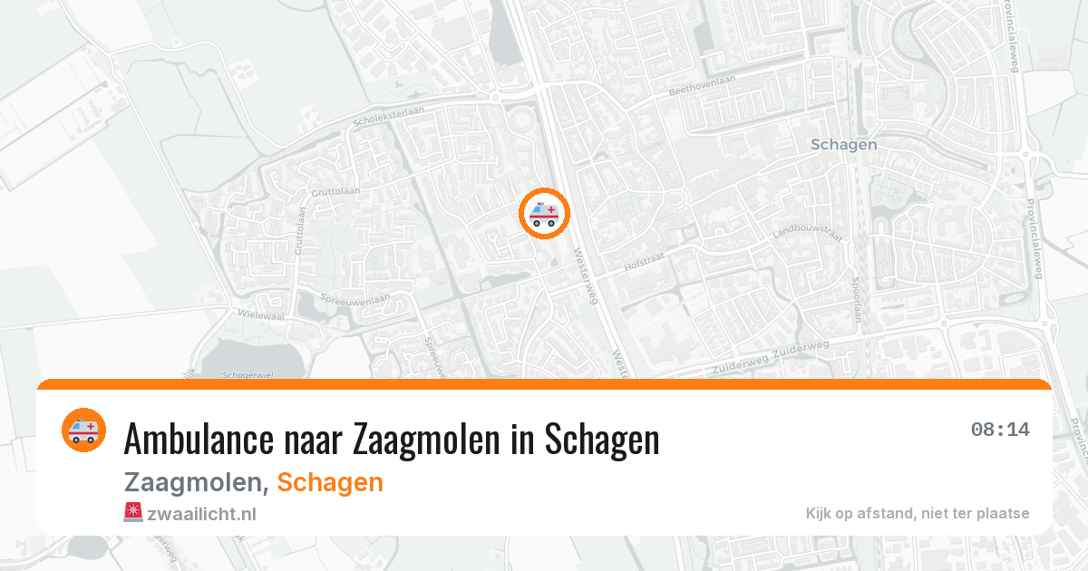 Ambulance naar Zaagmolen in Schagen — 1 jun 2026