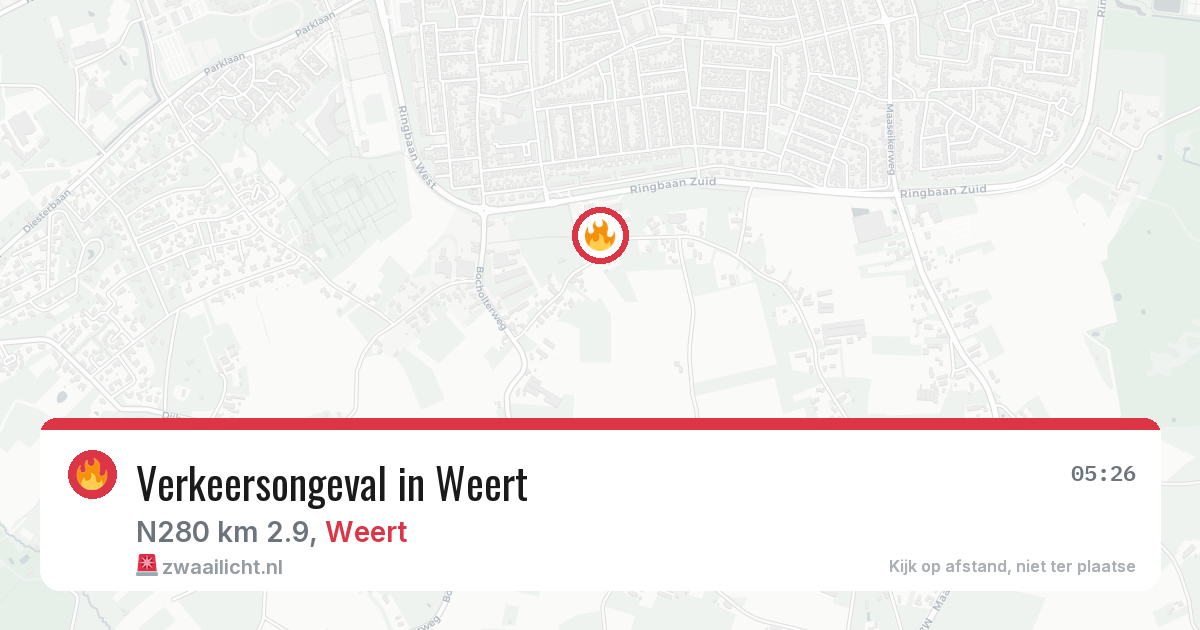 Verkeersongeval in Weert — 12 mrt 2026