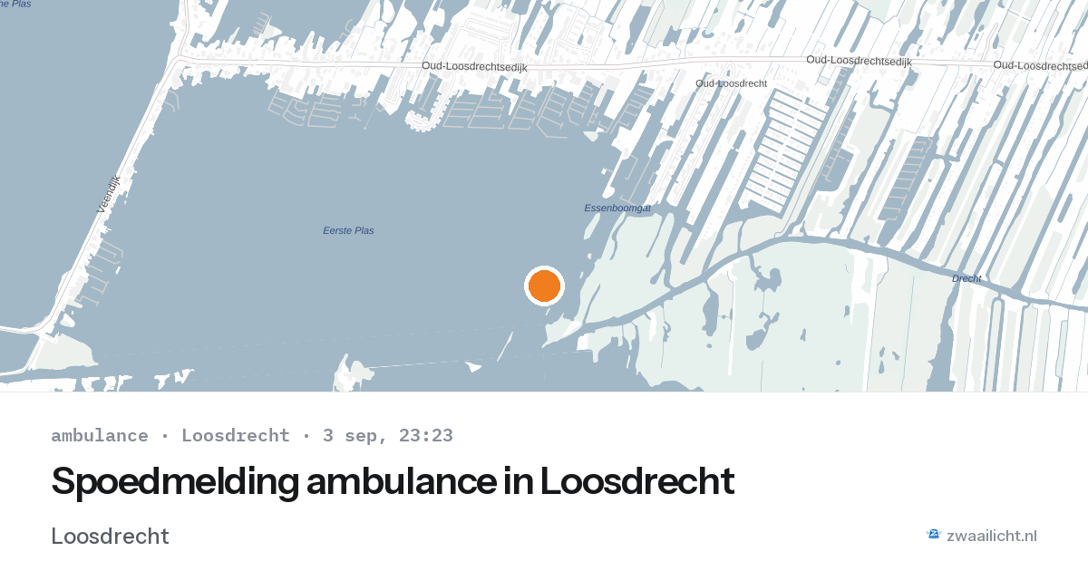 Spoedmelding ambulance in Loosdrecht — 3 sep 2026