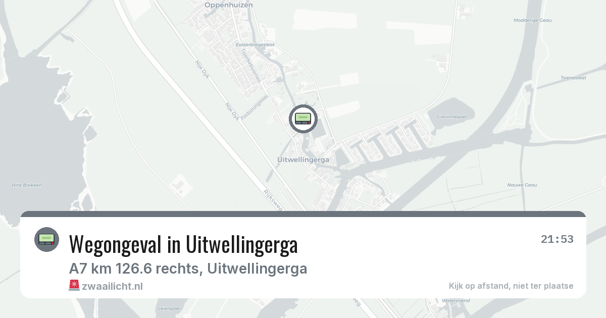 Wegongeval in Uitwellingerga — 25 feb 2026