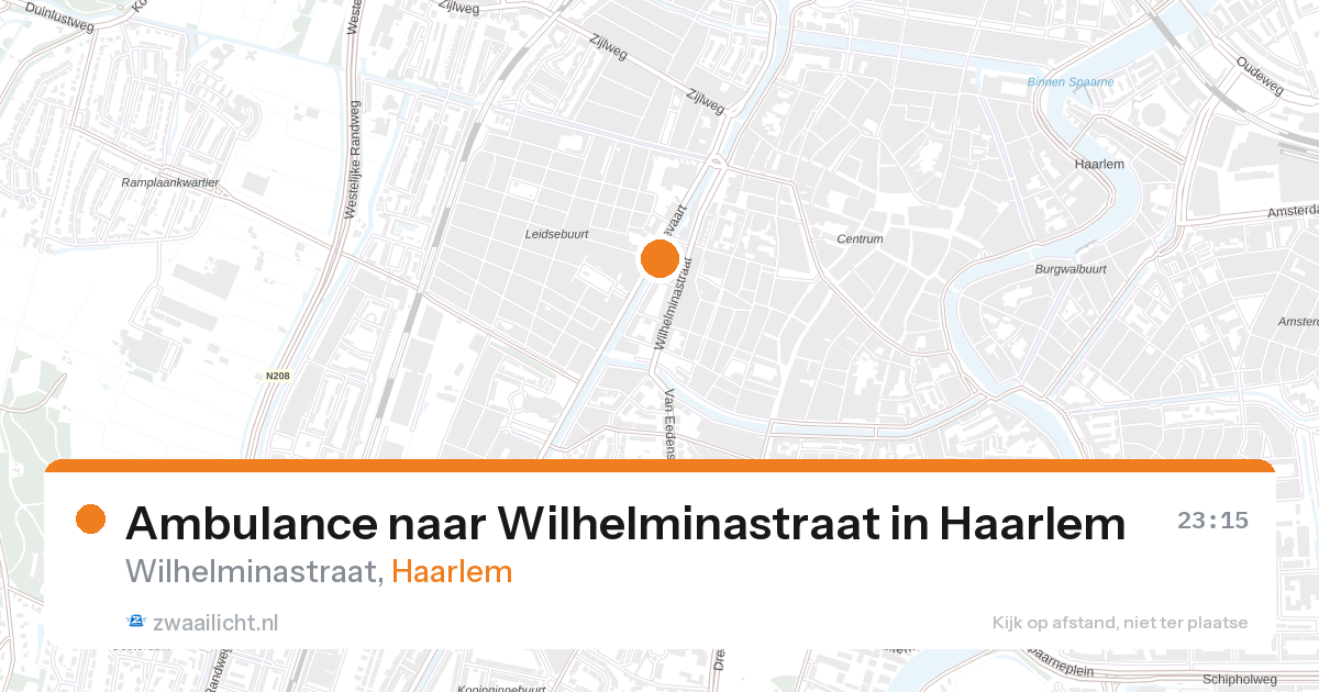 Ambulance naar Wilhelminastraat in Haarlem — 10 jun 2026