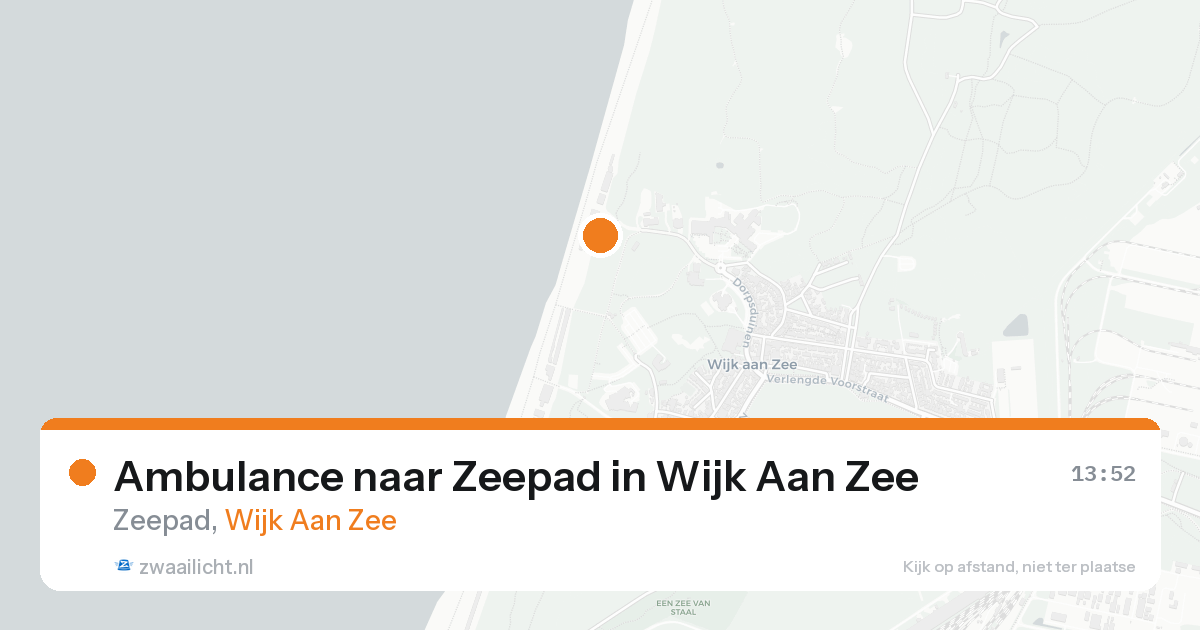 Ambulance naar Zeepad in Wijk Aan Zee — 19 aug 2026