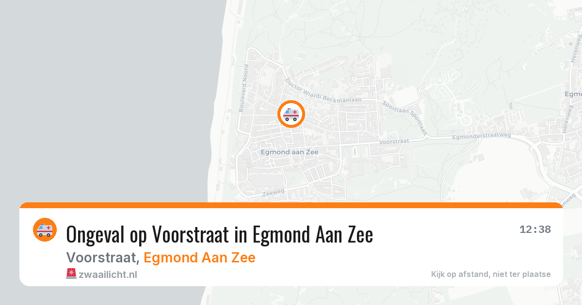 Ongeval op Voorstraat in Egmond Aan Zee — 23 jan 2026