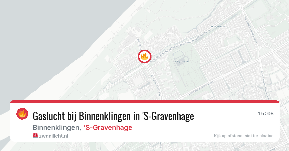 Gaslucht bij Binnenklingen in 'S-Gravenhage — 1 mei 2026