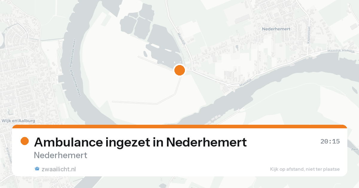 Ambulance ingezet in Nederhemert — 12 aug 2026