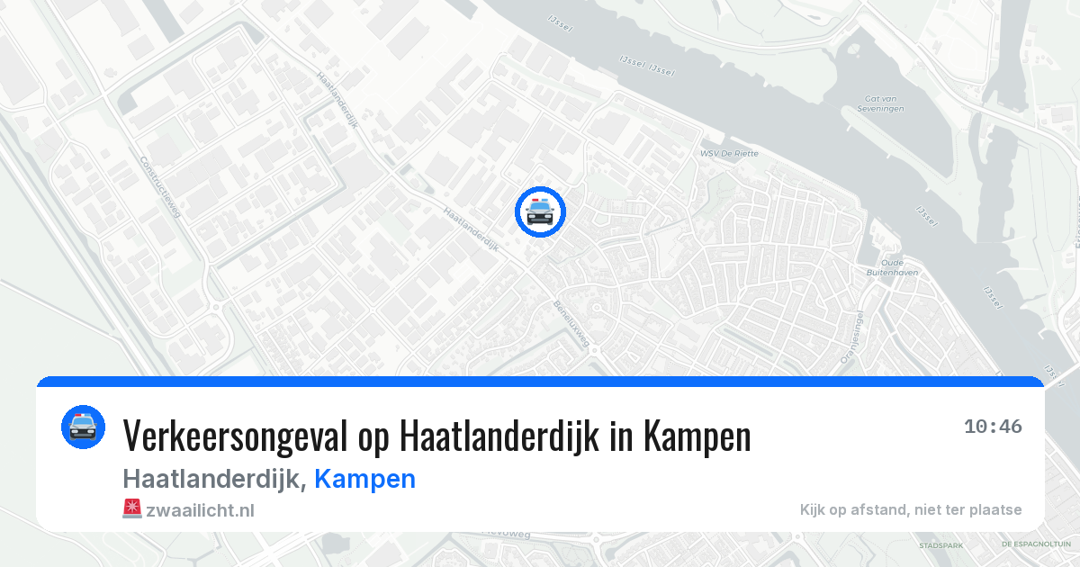 Verkeersongeval op Haatlanderdijk in Kampen — 5 aug 2026