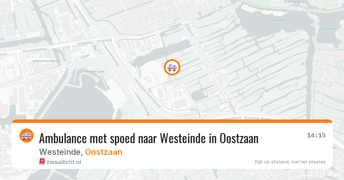 Ambulance met spoed naar Westeinde in Oostzaan — 7 jul 2026