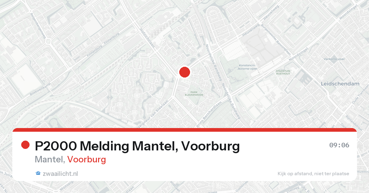 P2000 Melding Mantel, Voorburg — 8 feb 2026