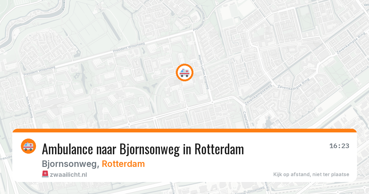 Ambulance naar Bjornsonweg in Rotterdam — 10 aug 2026