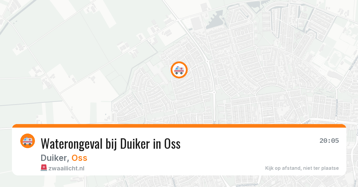 Waterongeval bij Duiker in Oss — 27 mrt 2026