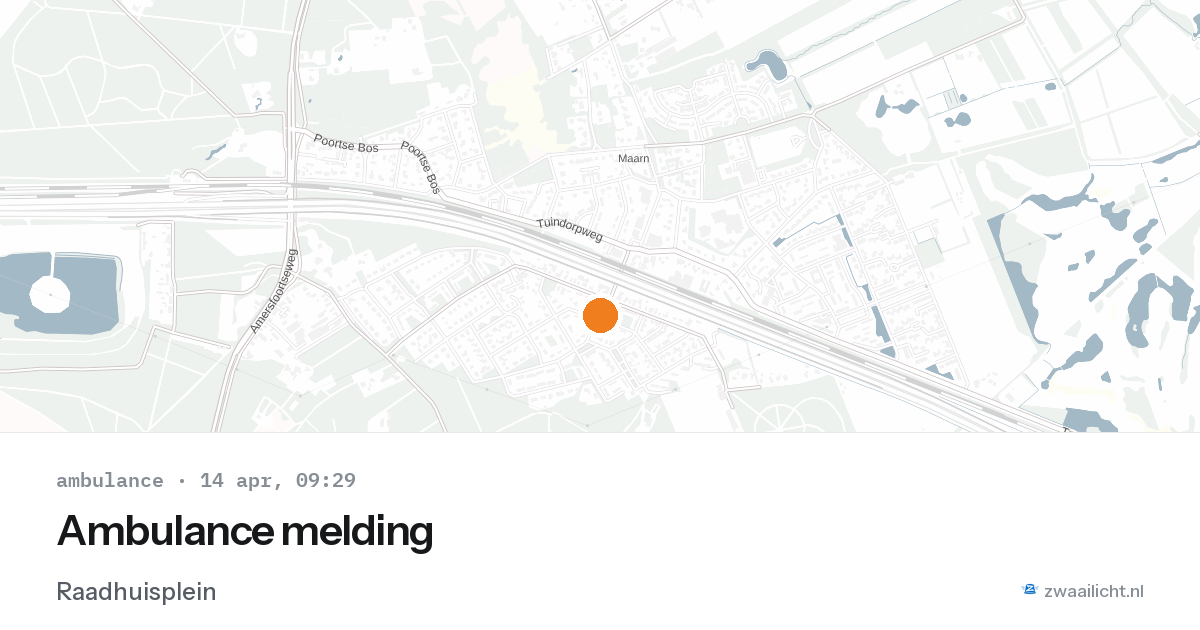 Ambulance melding — 14 apr 2026