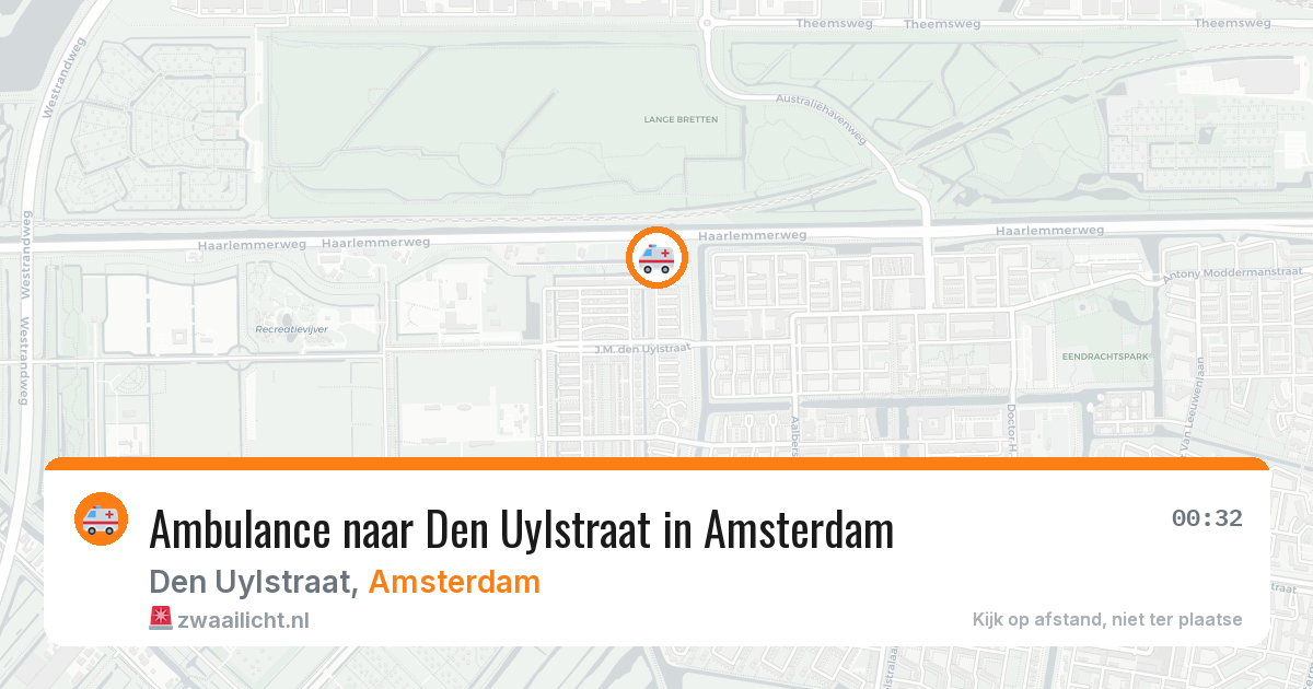 Ambulance naar Den Uylstraat in Amsterdam — 25 jun 2026