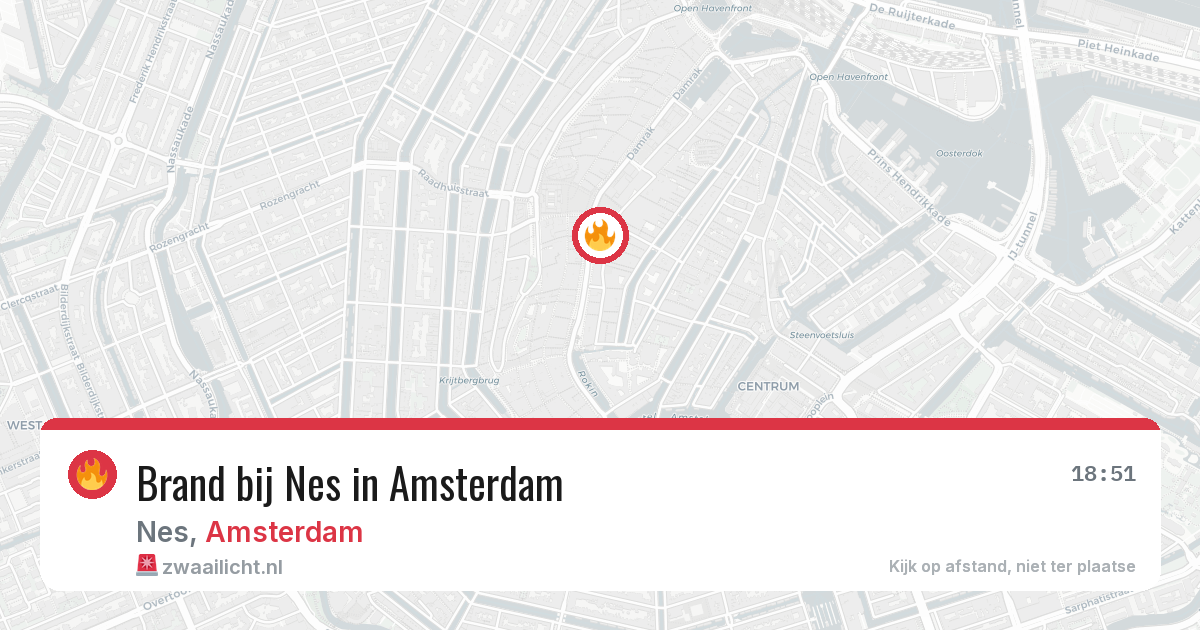 Brand bij Nes in Amsterdam — 29 mei 2026