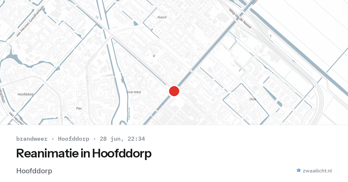 Reanimatie in Hoofddorp — 28 jun 2026