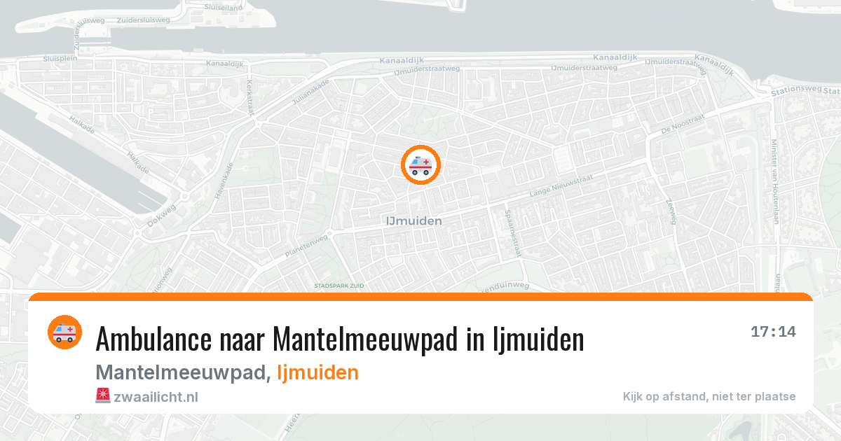 Ambulance naar Mantelmeeuwpad in Ijmuiden — 29 jul 2026