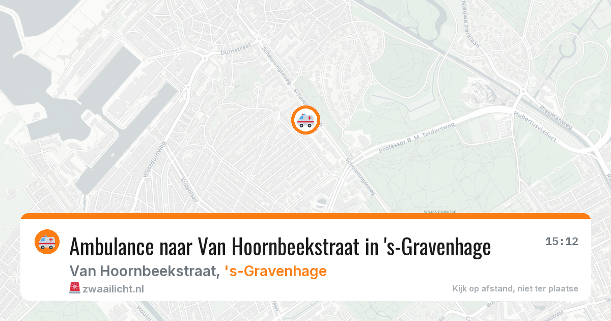 Ambulance naar Van Hoornbeekstraat in 's-Gravenhage — 30 mrt 2026