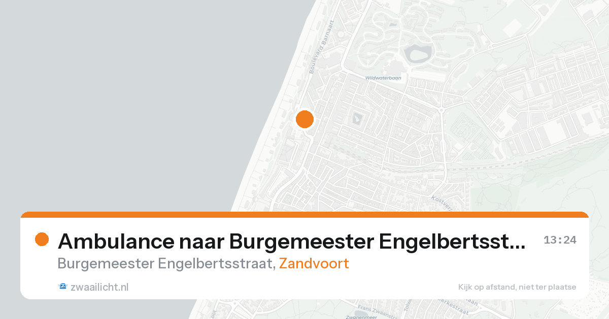 Ambulance naar Burgemeester Engelbertsstraat in Zandvoort — 2 jun 2026