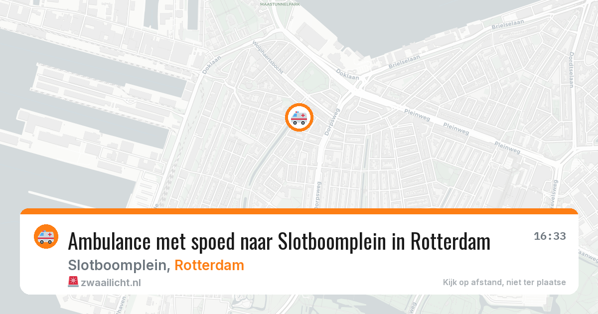 Ambulance met spoed naar Slotboomplein in Rotterdam — 28 jun 2026