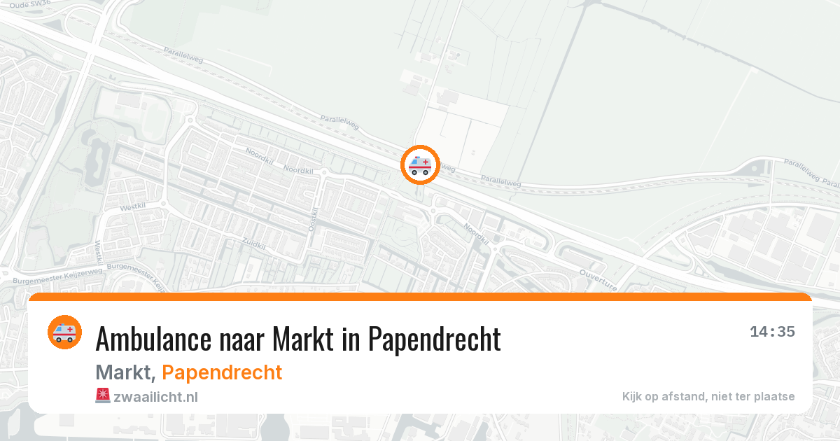 Ambulance naar Markt in Papendrecht — 21 jan 2026