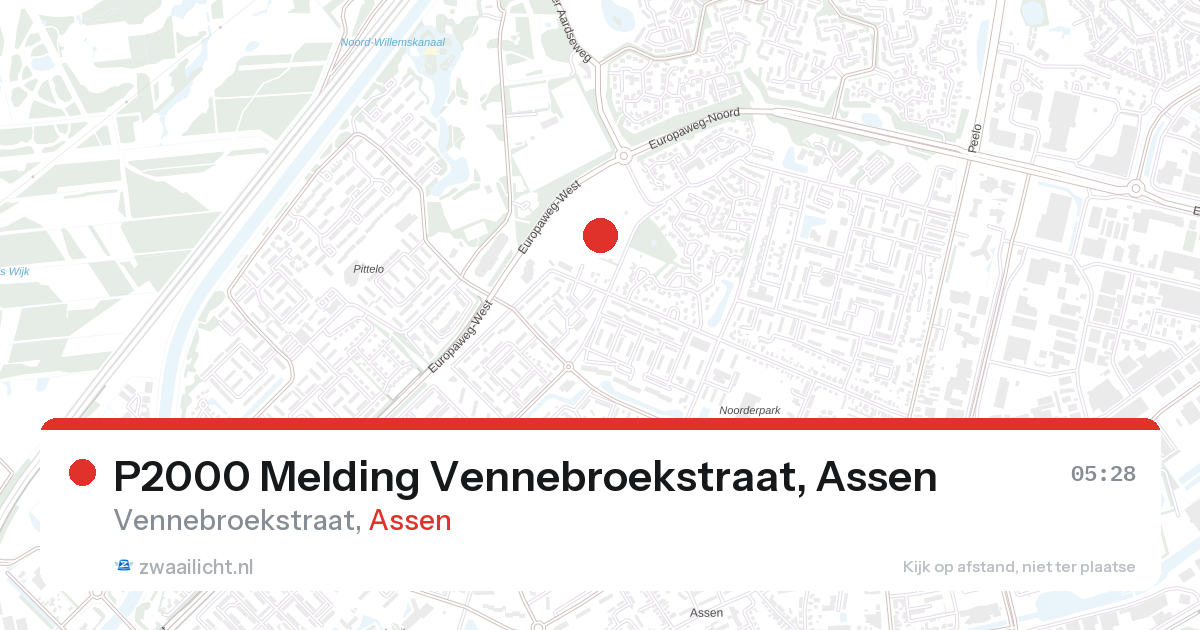 P2000 Melding Vennebroekstraat, Assen — 7 feb 2026