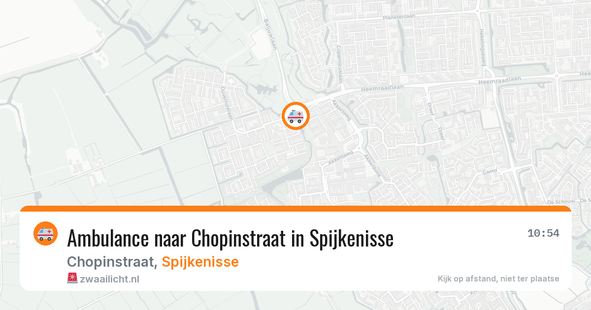 Ambulance naar Chopinstraat in Spijkenisse — 17 jun 2026