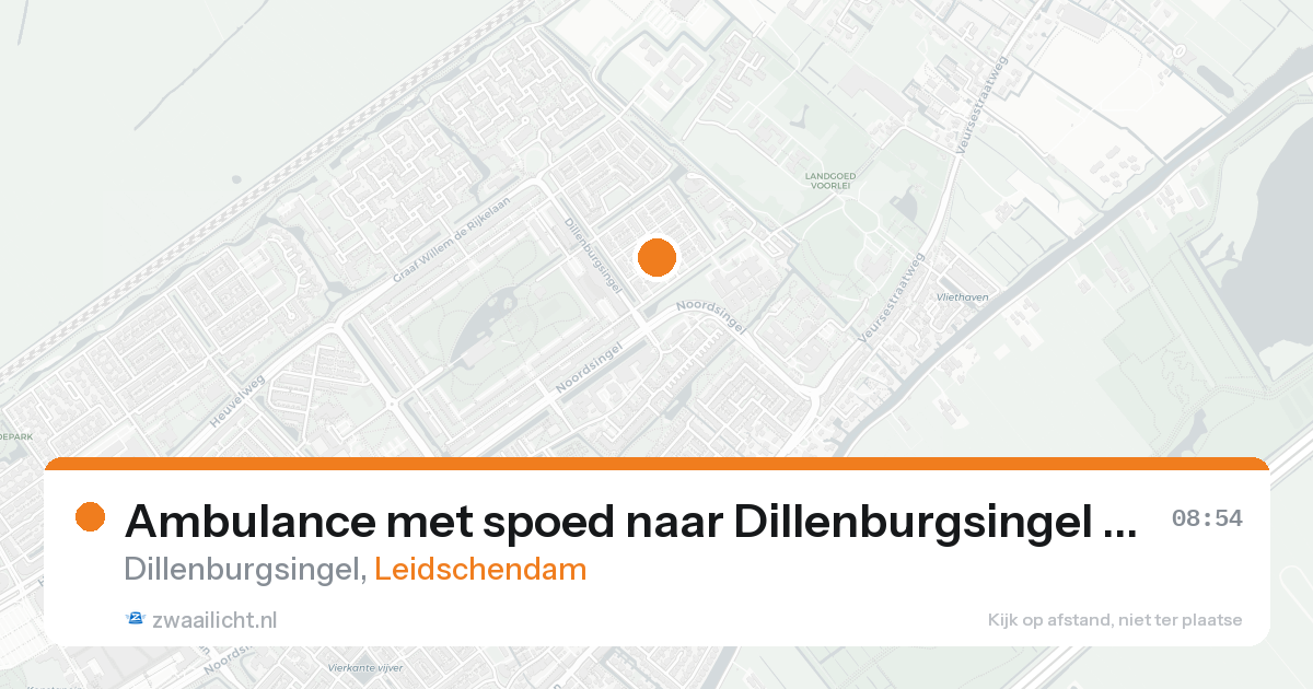 Ambulance met spoed naar Dillenburgsingel in Leidschendam — 3 mei 2026