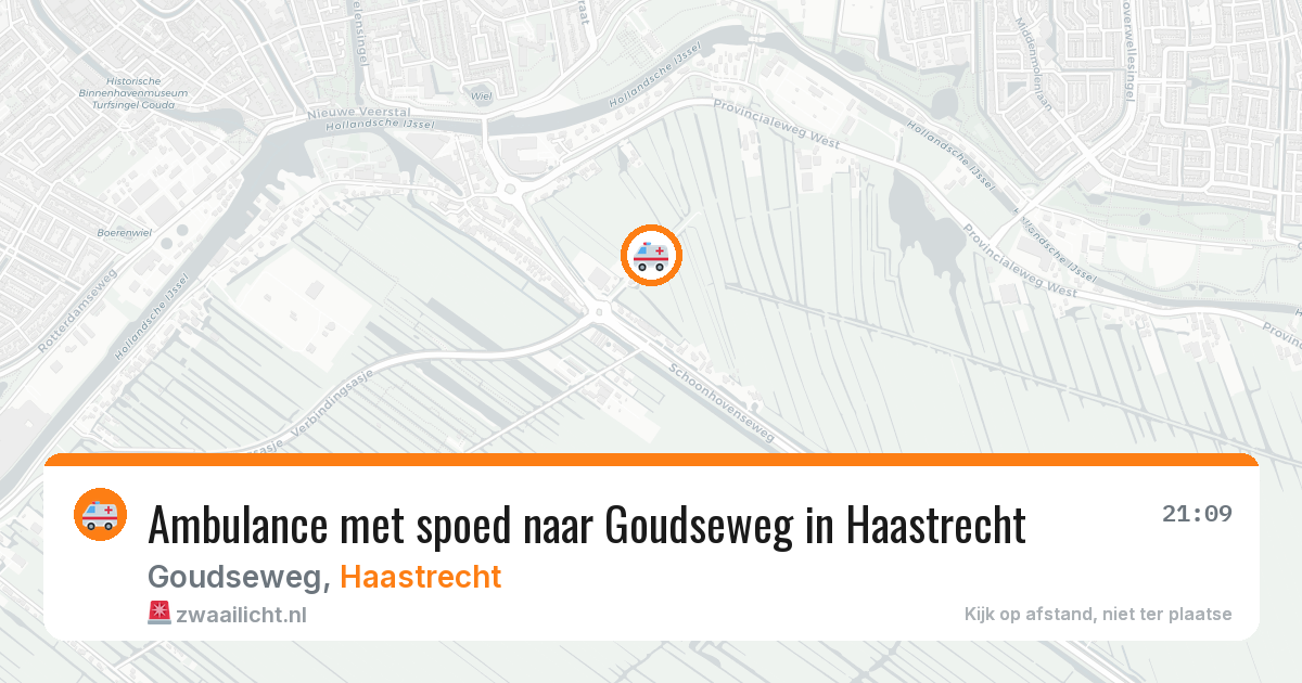 Ambulance met spoed naar Goudseweg in Haastrecht — 26 jan 2026