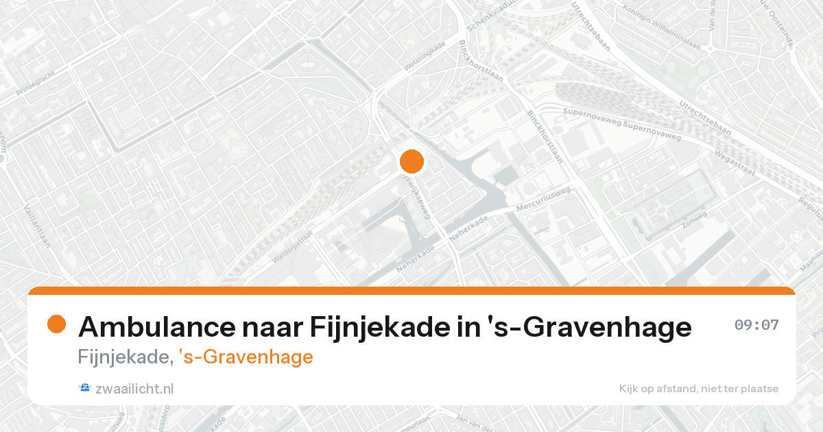 Ambulance naar Fijnjekade in 's-Gravenhage — 20 aug 2026