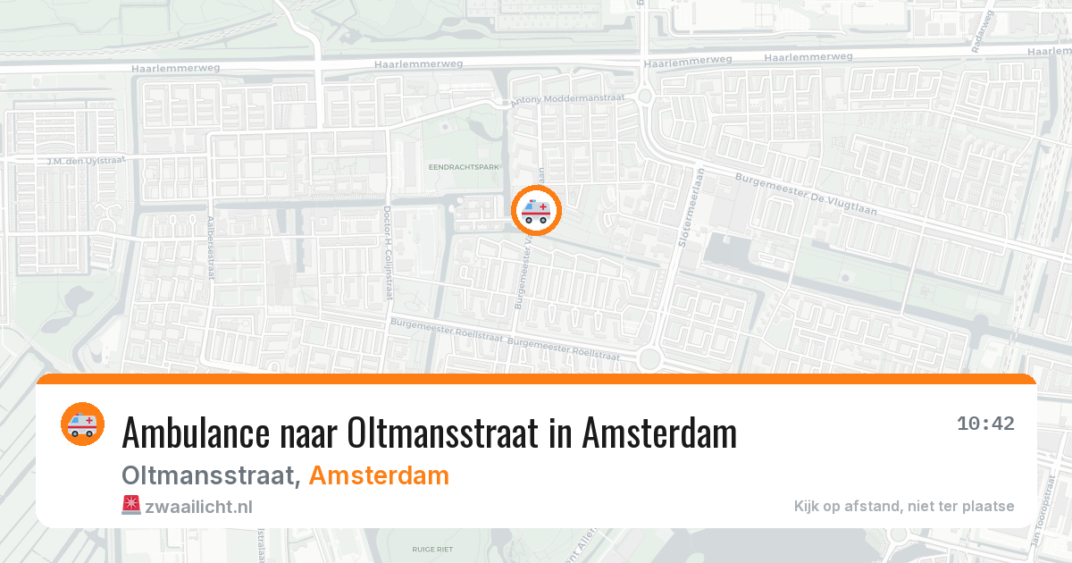 Ambulance naar Oltmansstraat in Amsterdam — 30 jan 2026