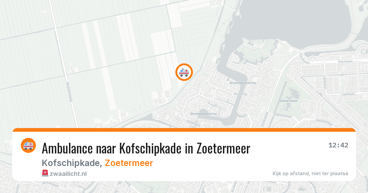 Ambulance naar Kofschipkade in Zoetermeer — 9 jun 2026