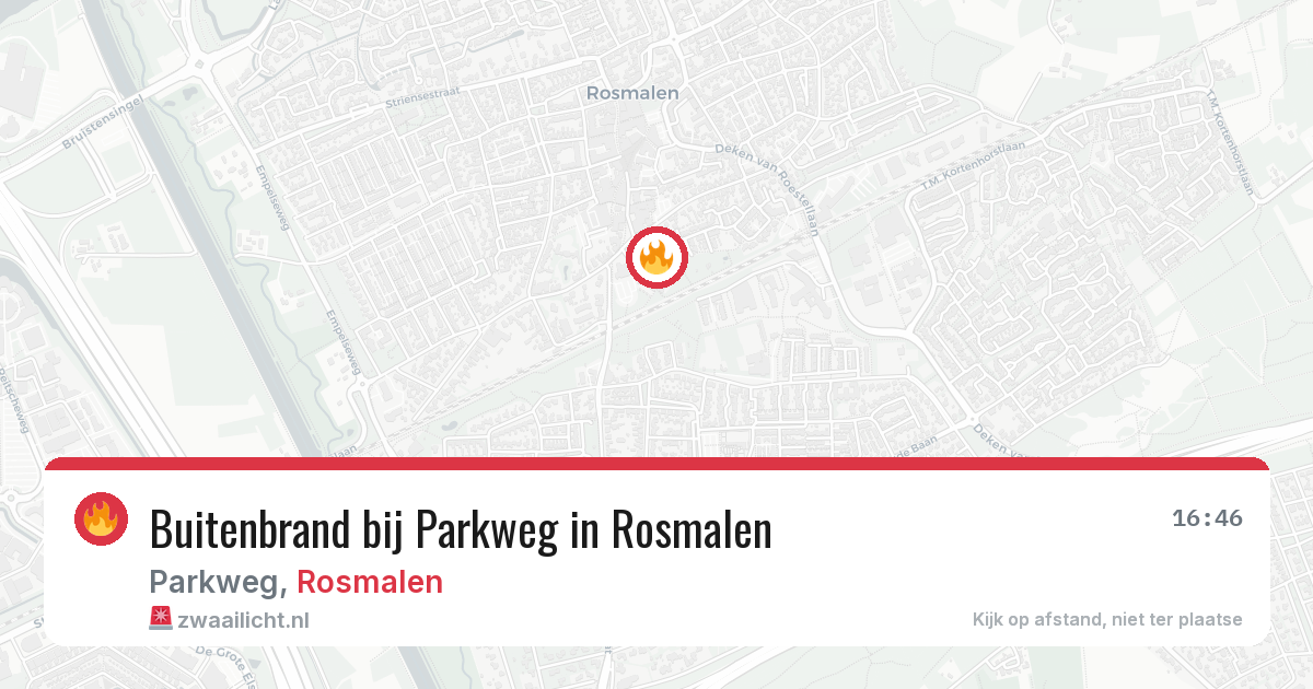 Buitenbrand bij Parkweg in Rosmalen — 8 jul 2026
