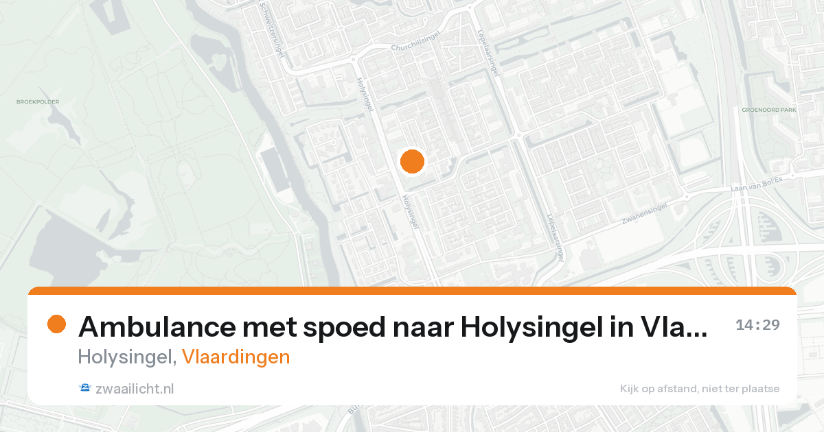 Ambulance met spoed naar Holysingel in Vlaardingen — 17 aug 2026
