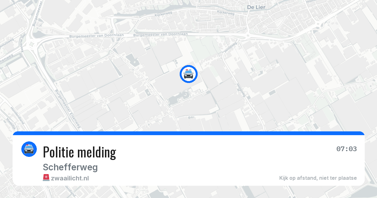 Politie melding — 10 jul 2026