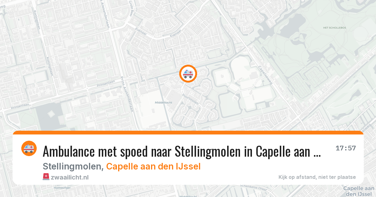 Ambulance met spoed naar Stellingmolen in Capelle aan den IJssel — 24 jun 2026